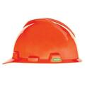 Msa Safety Polyethylene Slotted Protective Cap Hi-Viz Orange 454-489364